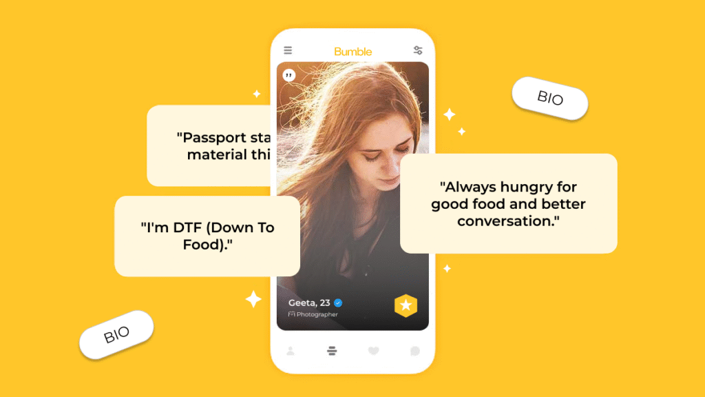 bumble bio ideas