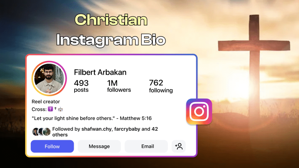 christian instagram bio