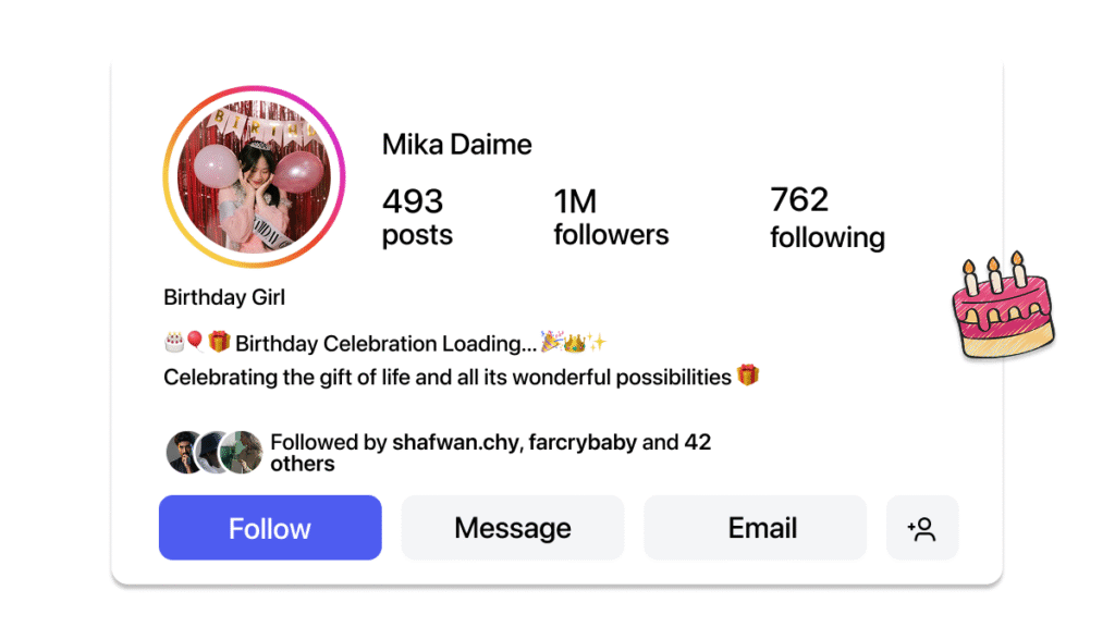 birthday bio for instagram
