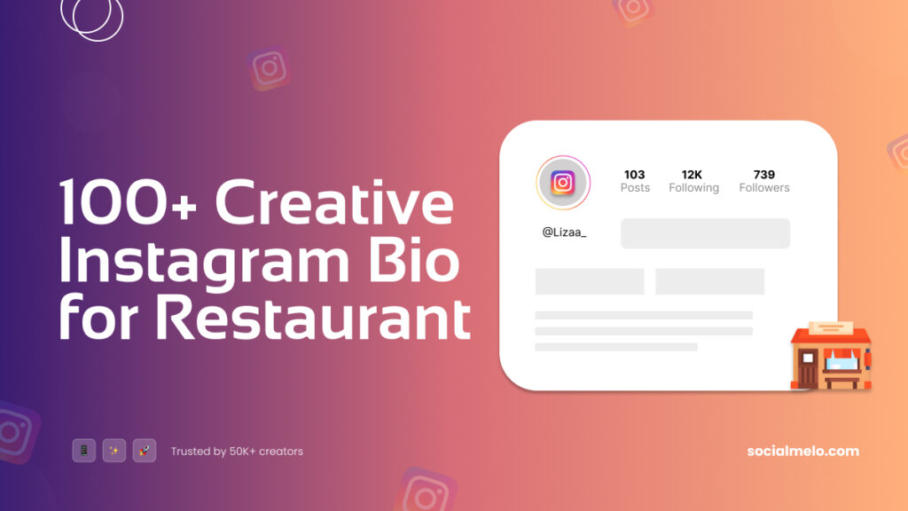 instagram bio for restaurant
