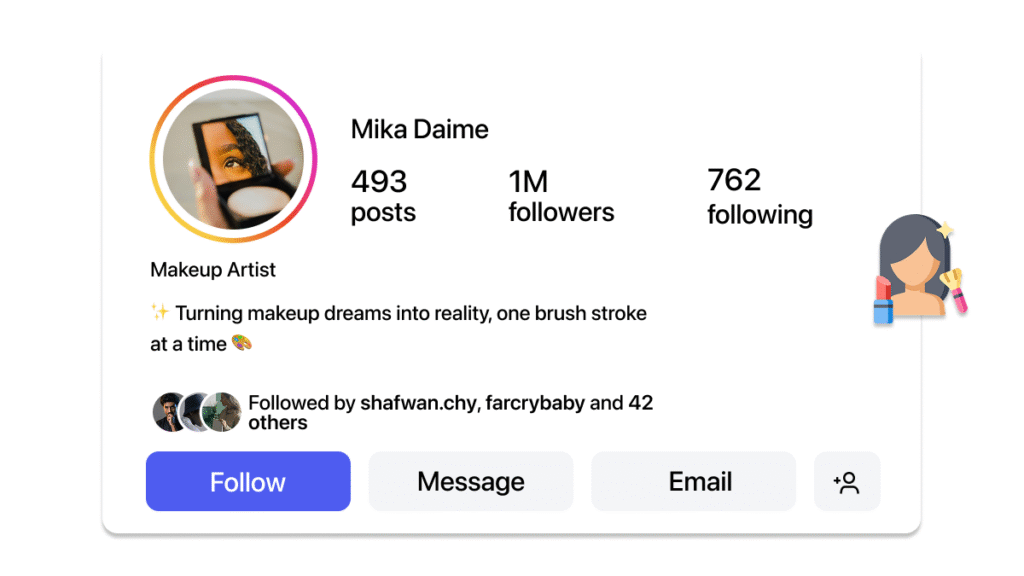 makeup bios for instagram