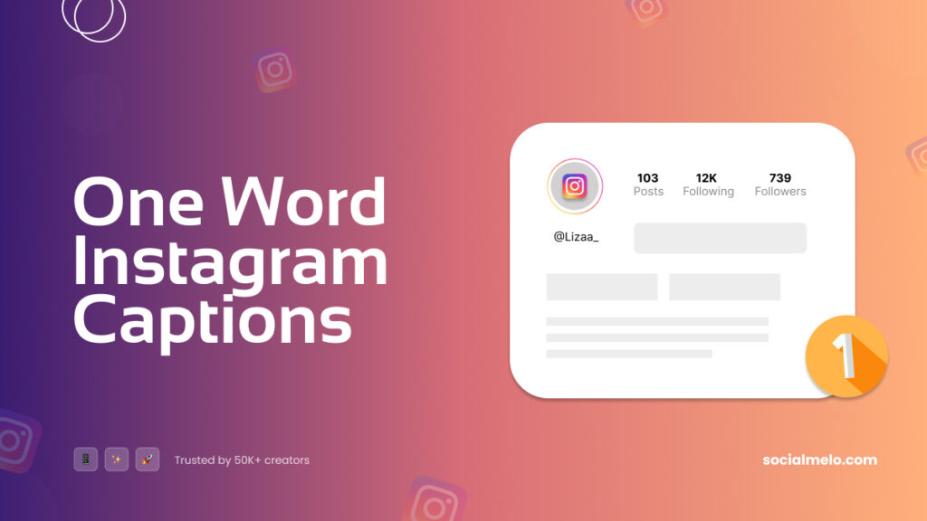 one word instagram captions