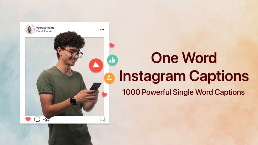 one word instagram captions