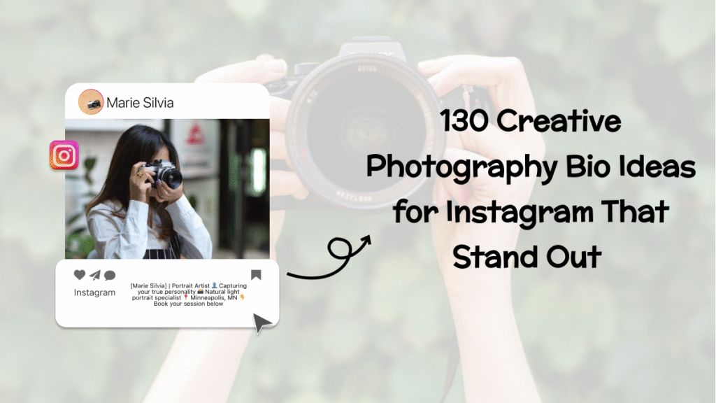 photography bio for instagram