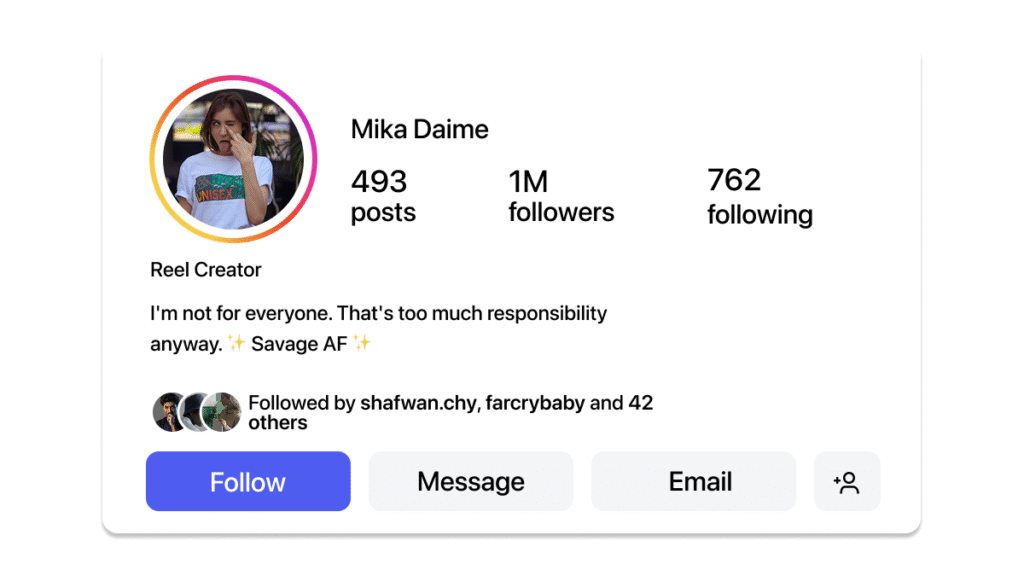 savage bio for instagram