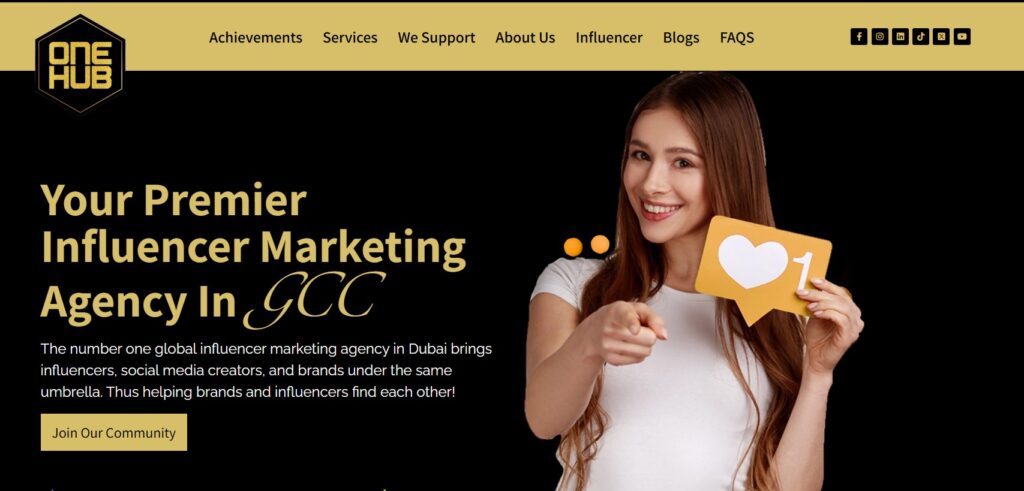 OneHub - Best for Diverse Influencer Network